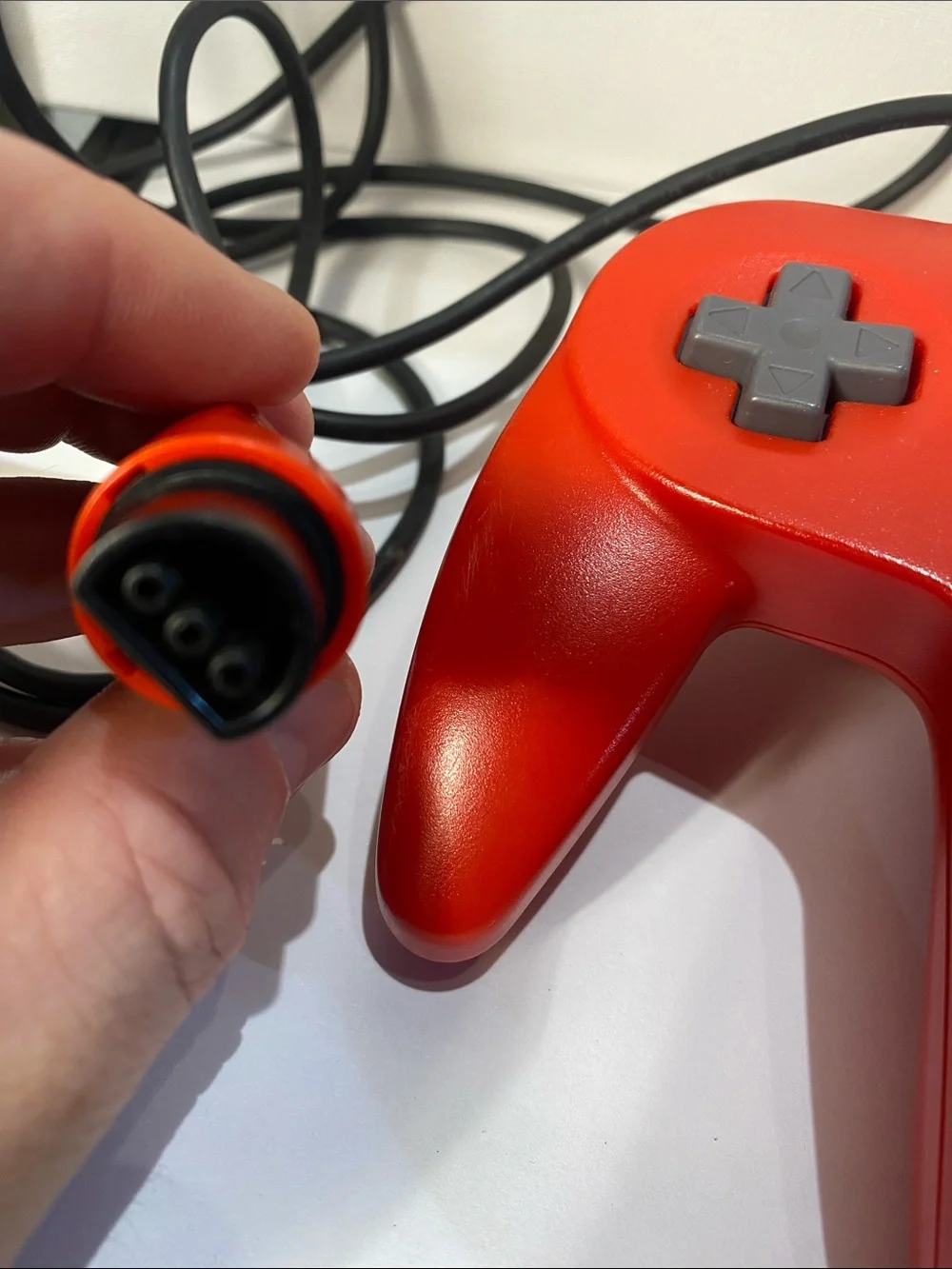 Nintendo Red N64- Wired Controller with Multicolor Buttons